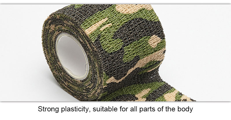 Bandage élastique auto-adhésif camouflage