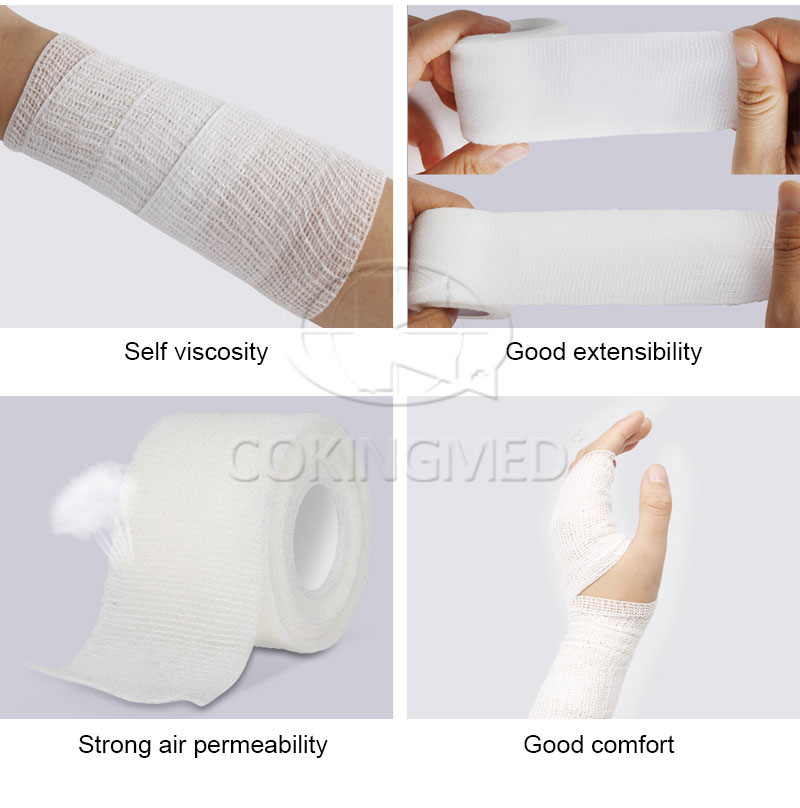 Bandage élastique auto-adhésif (crêpe PBT)